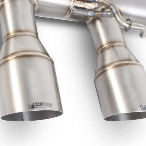 Scorpion Exhausts Volkswagen Golf Mk6 R 2.0 Tsi 2009 2013 Non-resonated titanium turbo-back system – Daytona (twin) Tips