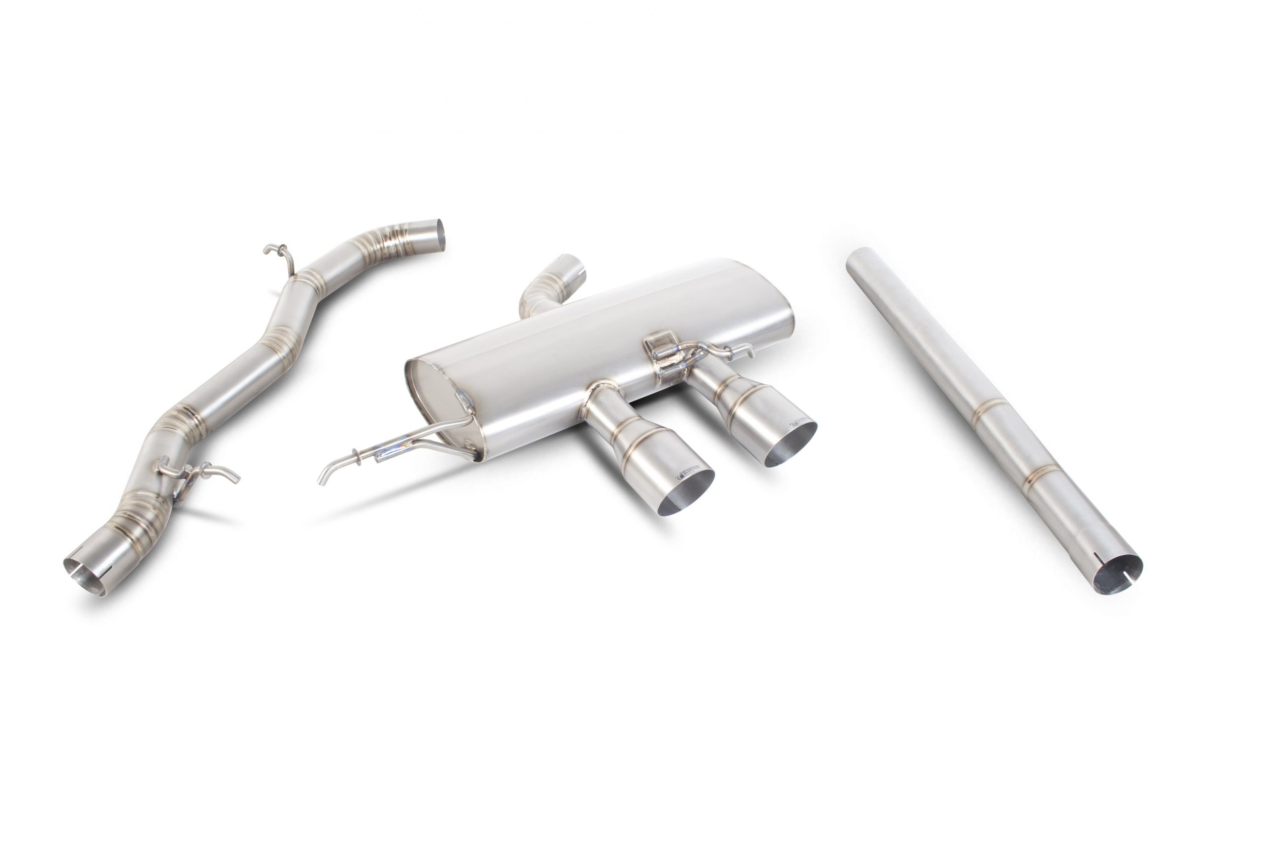 Scorpion Exhausts Volkswagen Golf Mk6 R 2.0 Tsi 2009 2013 Non-resonated titanium turbo-back system – Daytona (twin) Tips