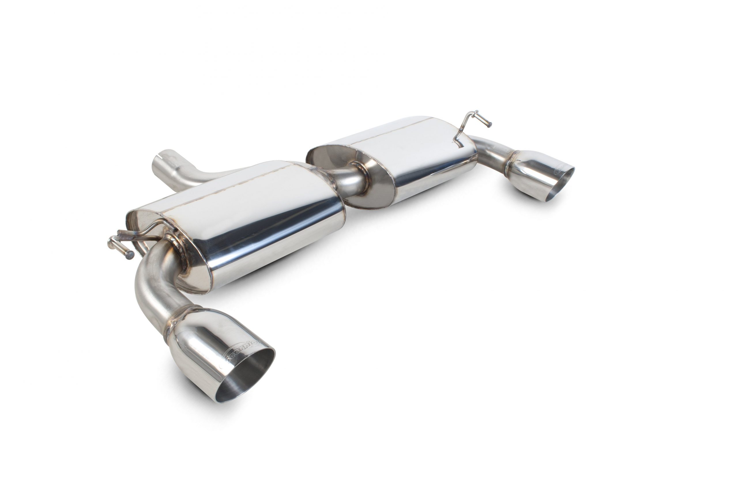 Scorpion Exhausts Volkswagen Golf Mk4 R32 2003 2005 Non-resonated cat-back system – Daytona (twin) Tips