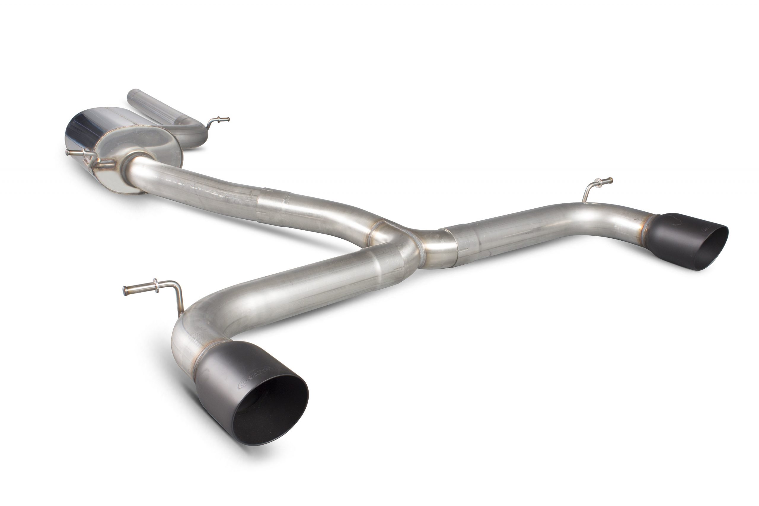 Scorpion Exhausts Volkswagen Golf MK7 Gti 2013 2016 Non-resonated cat-back system – Daytona Ceramic Tips