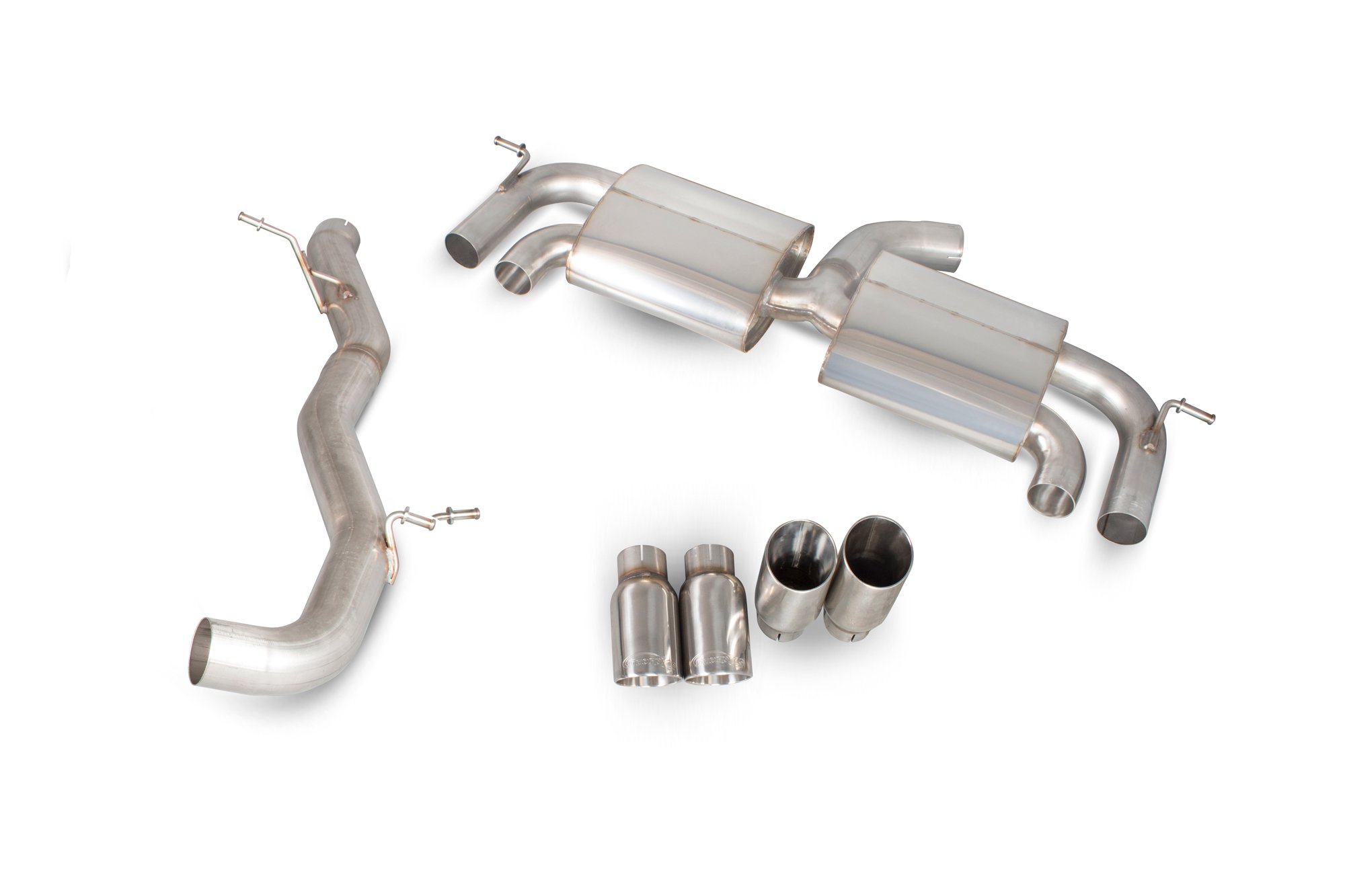 Scorpion Exhausts Volkswagen Golf MK7 R 2014 2016 Non-resonated cat-back system with no valves – Daytona Tips
