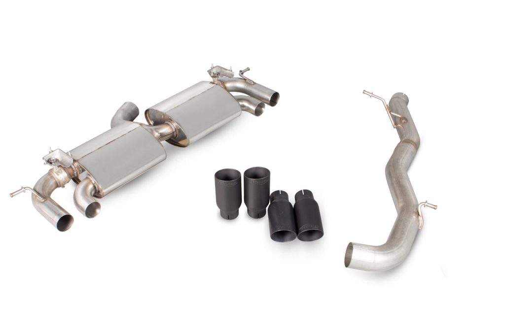 Scorpion Exhausts Volkswagen Golf MK7 R 2014 2016 Non-res cat-back system with electronic valves – Daytona Ceramic Tips