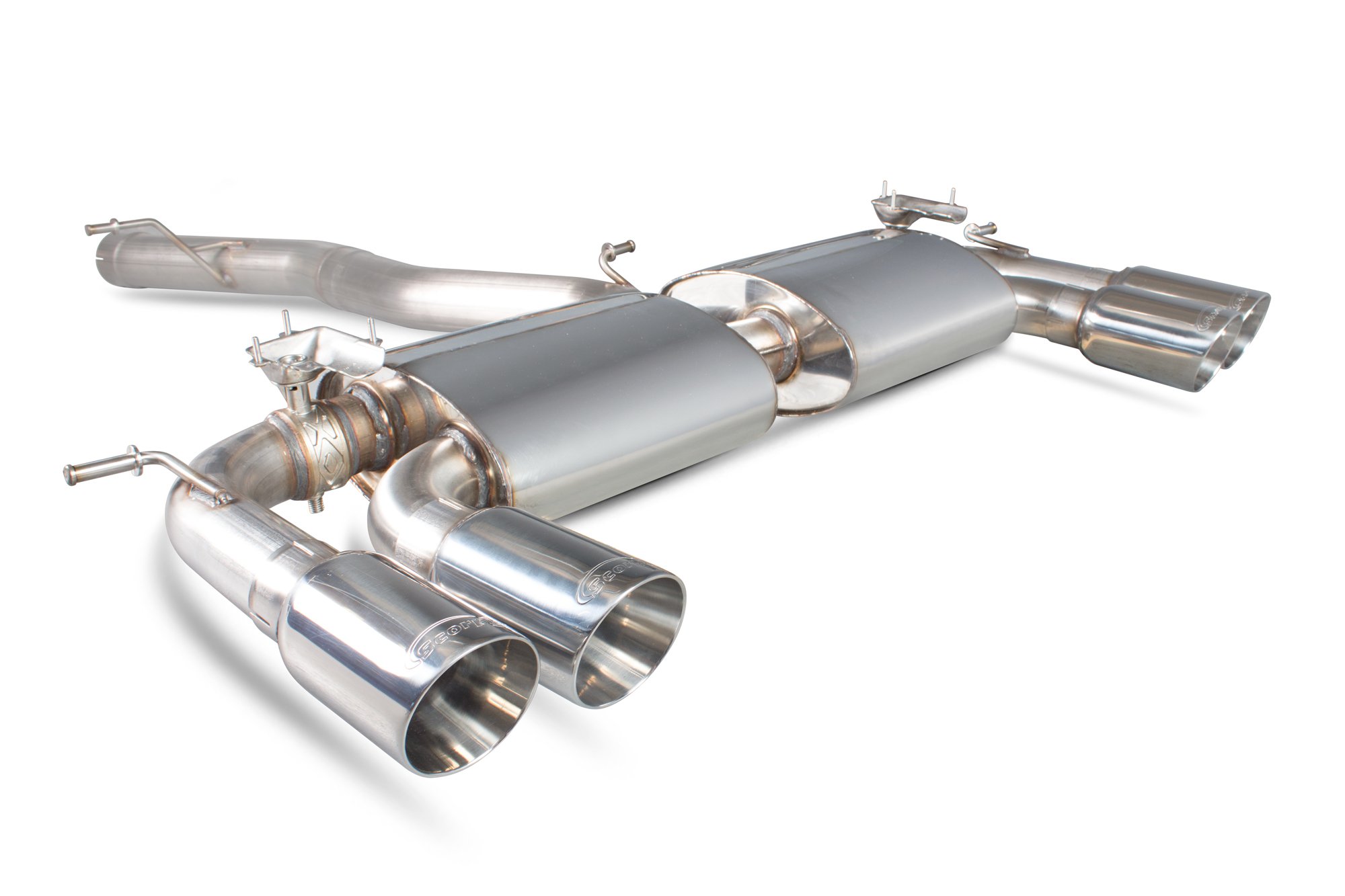 Scorpion Exhausts Volkswagen Golf MK7 R 2014 2016 Non-res cat-back system with electronic valves – Daytona Tips