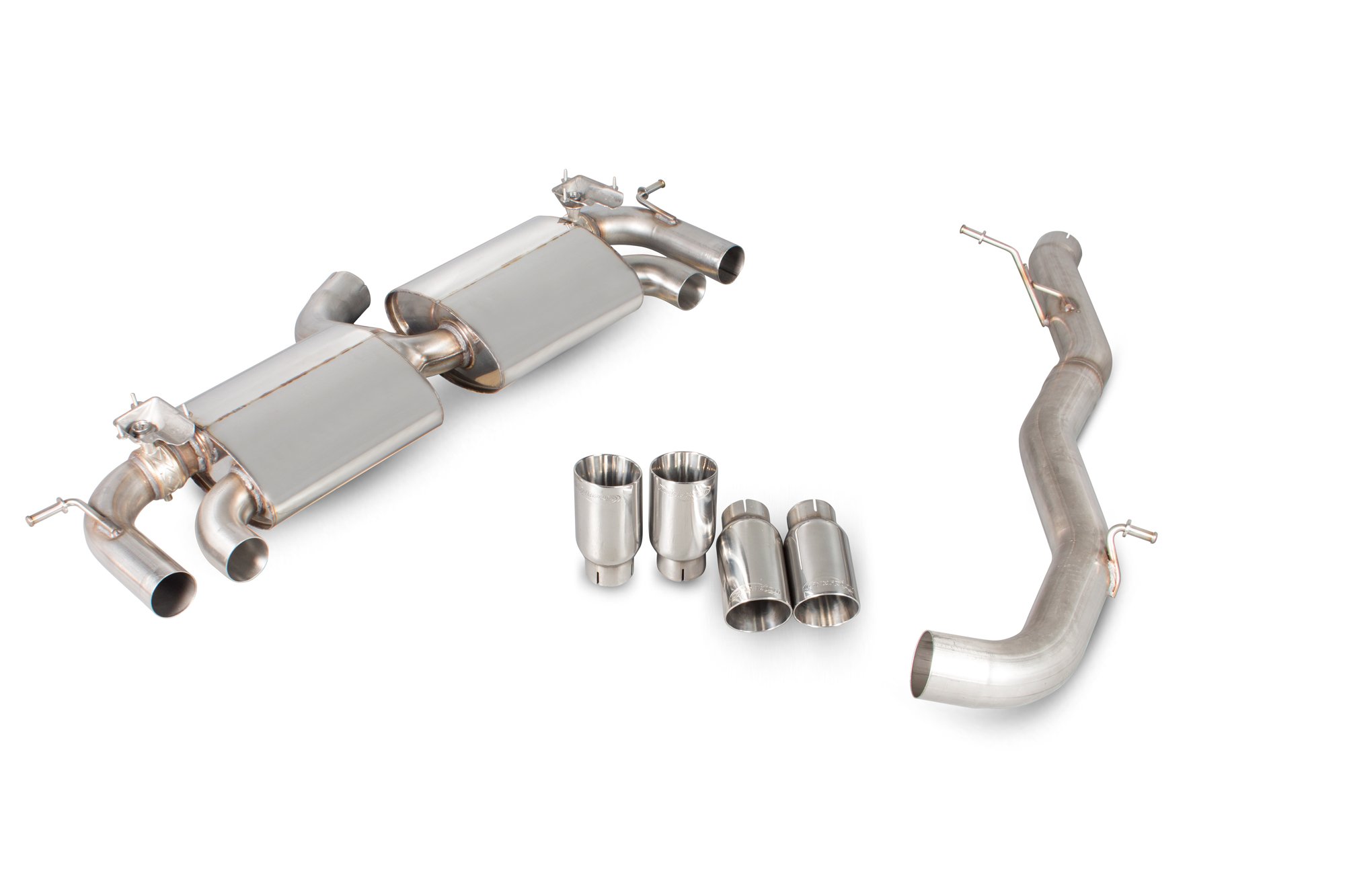 Scorpion Exhausts Volkswagen Golf MK7 R 2014 2016 Non-res cat-back system with electronic valves – Daytona Tips