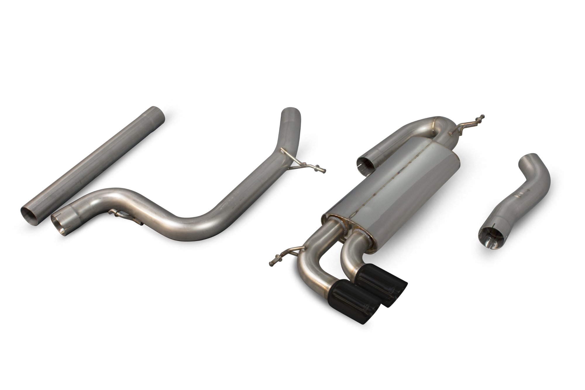 Scorpion Exhausts Volkswagen Golf MK6 GT 2.0 Tdi 2009 2013 Non-resonated cat-back system – Daytona Ceramic Tips