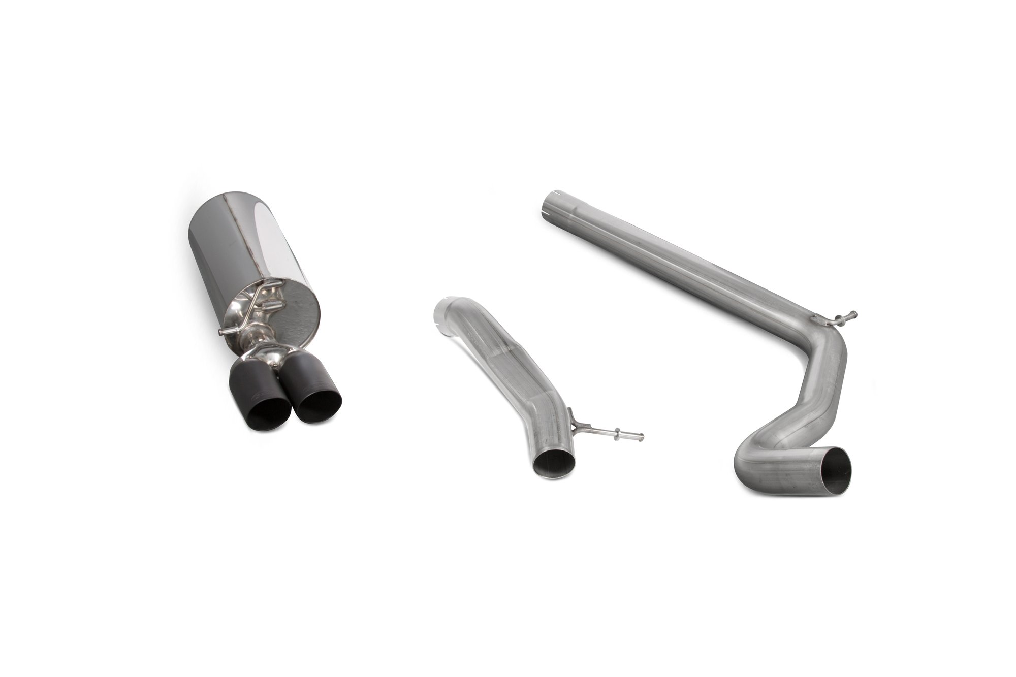 Scorpion Exhausts Volkswagen Polo Gti 1.8T 6C 2015 2017 Non-resonated cat-back system- Daytona (twin) Ceramic Tips