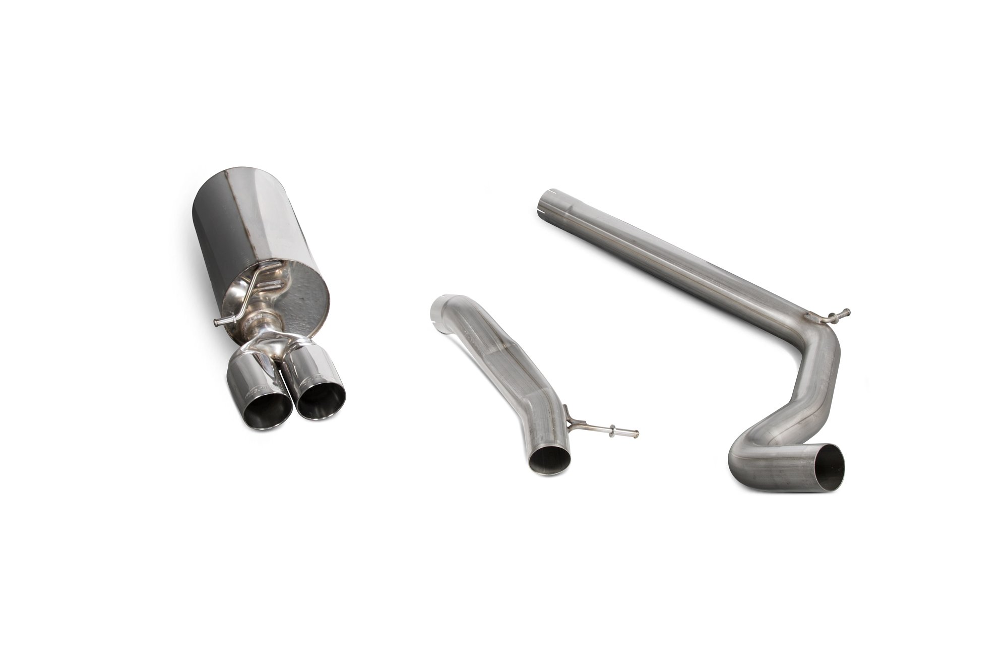 Scorpion Exhausts Volkswagen Polo Gti 1.8T 6C 2015 2017 Non-resonated cat back system – Daytona (twin) Tips