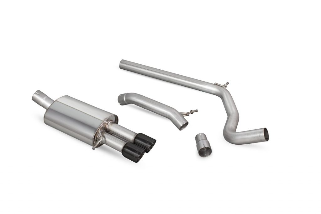 Scorpion Exhausts Volkswagen Polo Gti 1.8T 9n3 2006 2011 Non-resonated cat-back system – Daytona Ceramic Tips