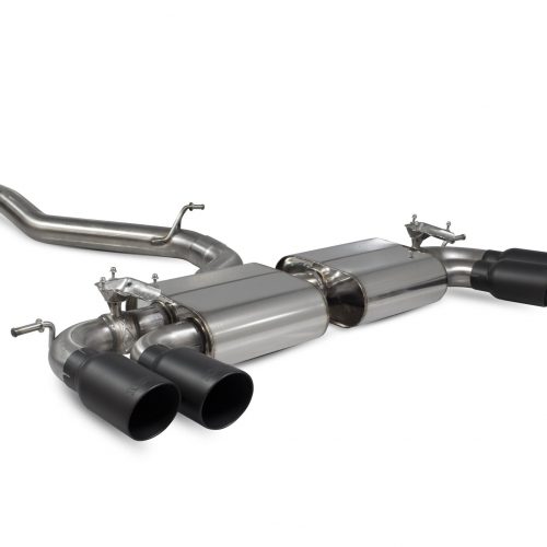 Scorpion Exhausts Volkswagen GolF R MK7.5 Facelift GPF & Non GPF Models 2017 2020 Non-res cat/gpf back system with electronic valves – Daytona (quad) Ceramic Tips
