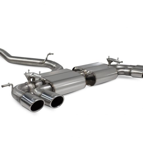 Scorpion Exhausts Volkswagen GolF R MK7.5 Facelift GPF & Non GPF Models 2017 2020 Non-res cat/gpf back system with electronic valves – Monaco (quad) Tips