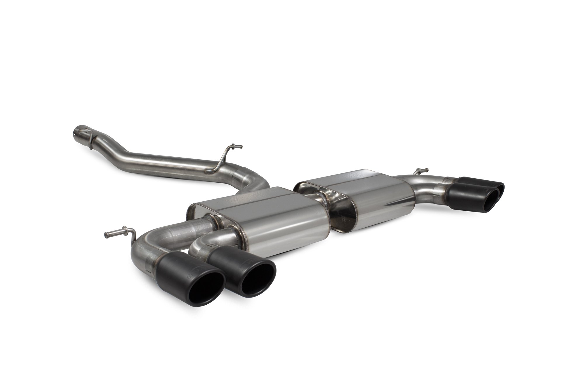 Scorpion Exhausts Volkswagen GolF R MK7.5 Facelift GPF & Non GPF Models 2017 2020 Non-res cat/gpf back system – Monaco (quad) Ceramic Tips