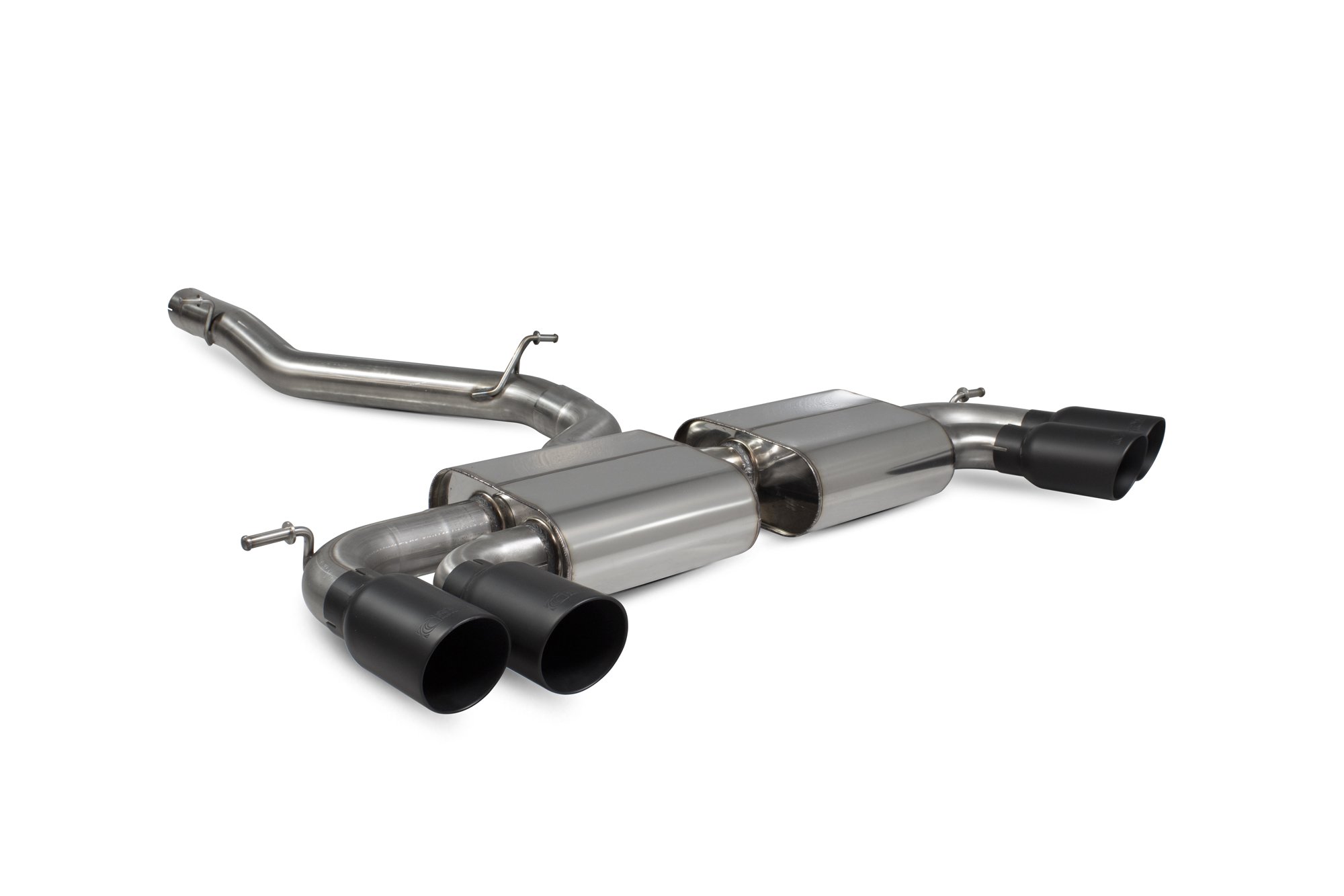 Scorpion Exhausts Volkswagen GolF R MK7.5 Facelift GPF & Non GPF Models 2017 2020 Non-res cat/gpf back system – Daytona (quad) ceramic Tips