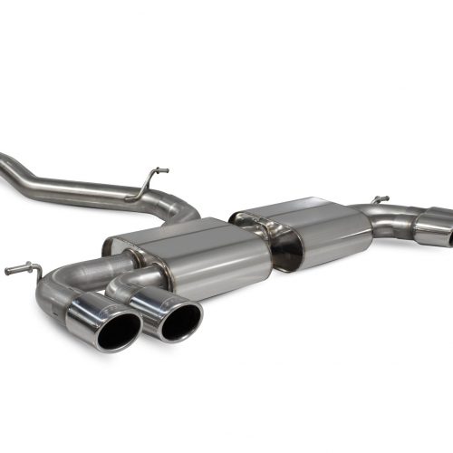 Scorpion Exhausts Volkswagen GolF R MK7.5 Facelift GPF & Non GPF Models 2017 2020 Non-res cat/gpf back system – Monaco (quad) Tips
