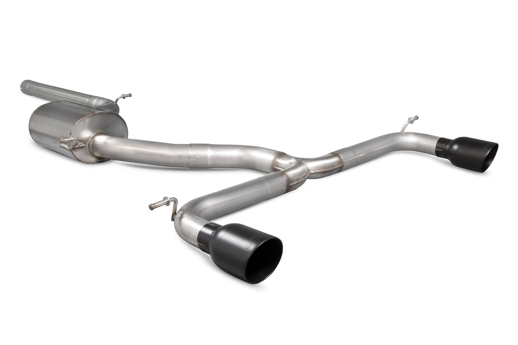 Scorpion Exhausts Volkswagen Golf MK7.5 GTi Non GPF Model Only 2017 2019 Non-resonated cat-back system – Monaco (quad) Ceramic Tips)