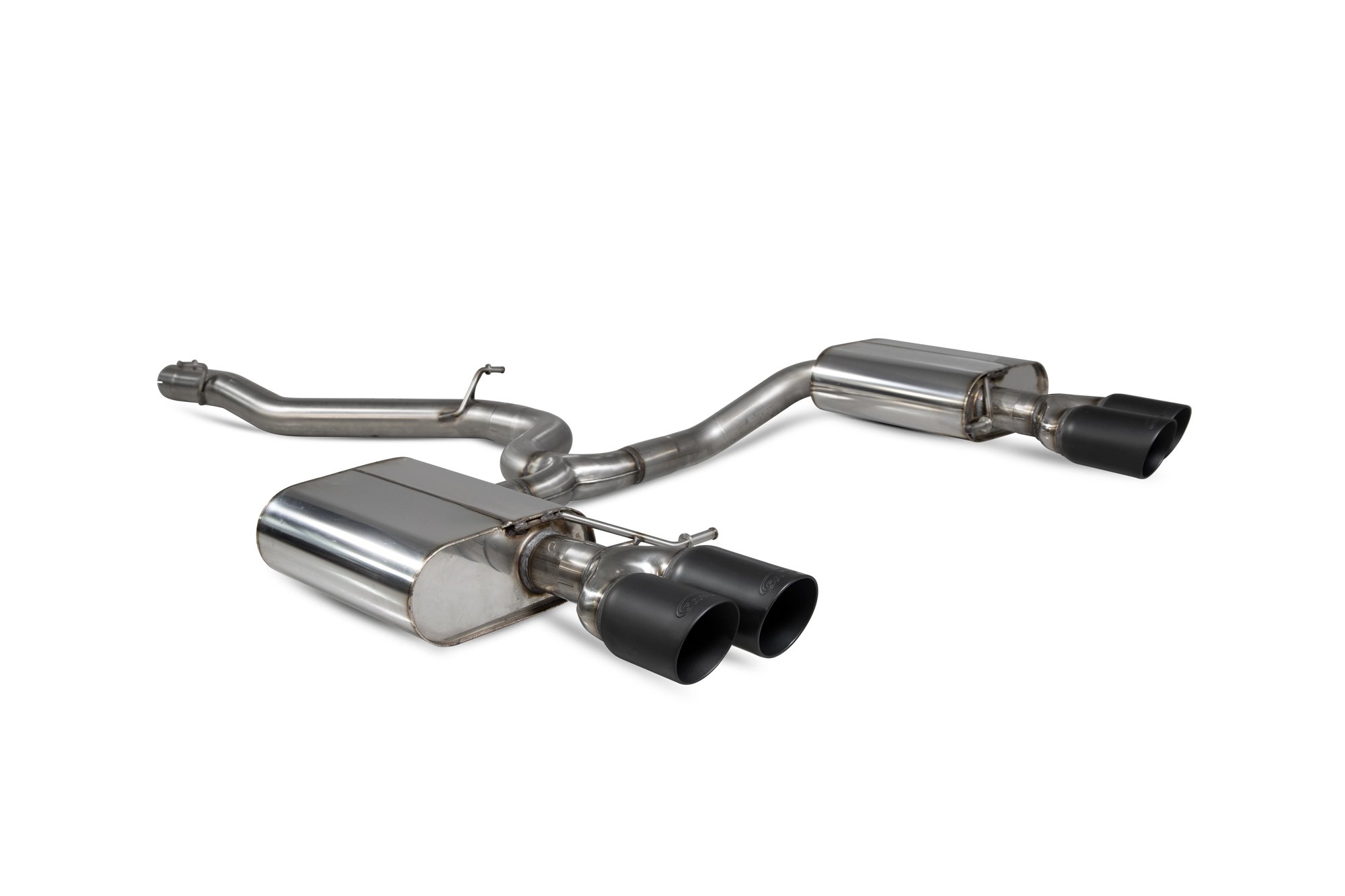 Scorpion Exhausts Volkswagen GolF R Estate MK7.5 Facelift Non GPF Model Only 2018 2019 Non-resonated cat-back system – Daytons (quad) Ceramic Tips