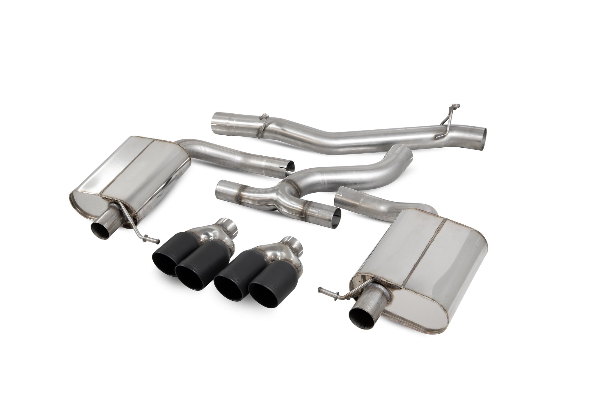 Scorpion Exhausts Volkswagen GolF R Estate MK7.5 Facelift Non GPF Model Only 2018 2019 Non-resonated cat-back system – Daytons (quad) Ceramic Tips