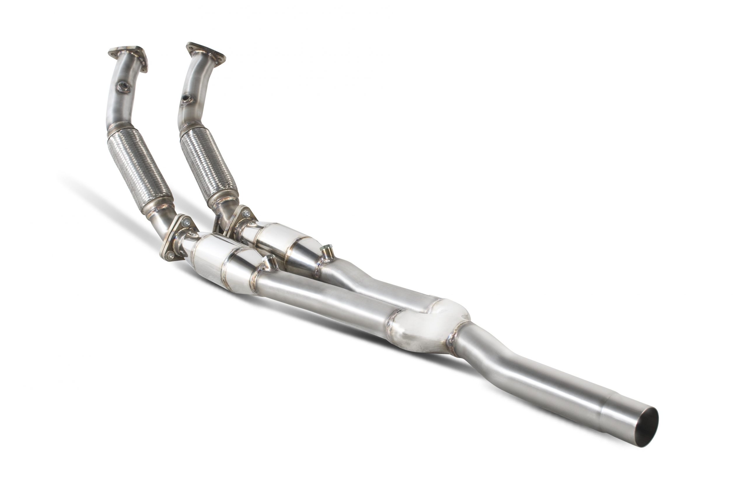 Scorpion Exhausts Volkswagen Golf MK5 R32 2005 2008 Twin high flow sports catalyst