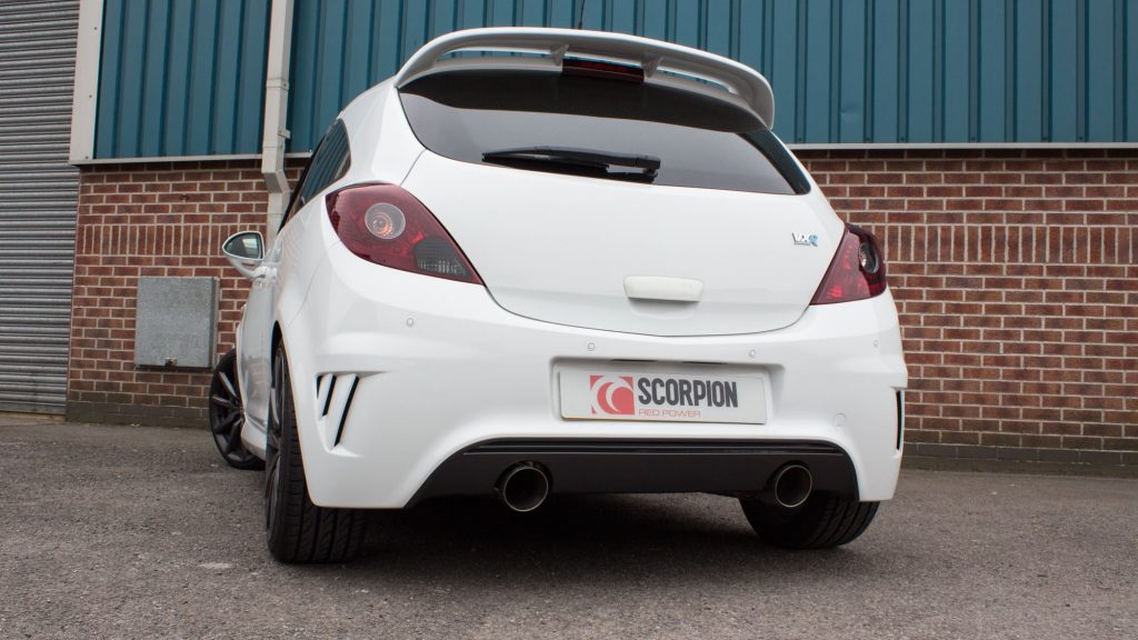 Scorpion Exhausts Vauxhall Corsa D VXR/Nurburgring  2007 2013 Resonated cat-back system – Daytona Tips