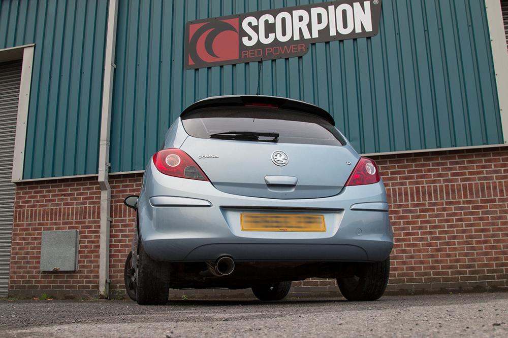 Scorpion Exhausts Vauxhall Corsa D 1.0/1.2/1.4 2006 2014 Resonated cat-back system – Daytona Tips