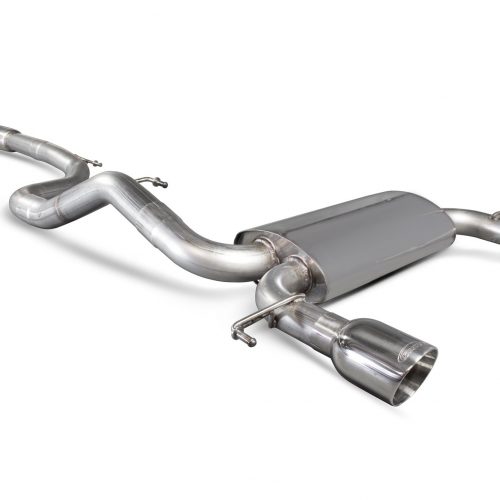 Scorpion Exhausts Vauxhall Corsa E VXR 2015 2018 Resonated cat-back system – Daytona (twin) Tips