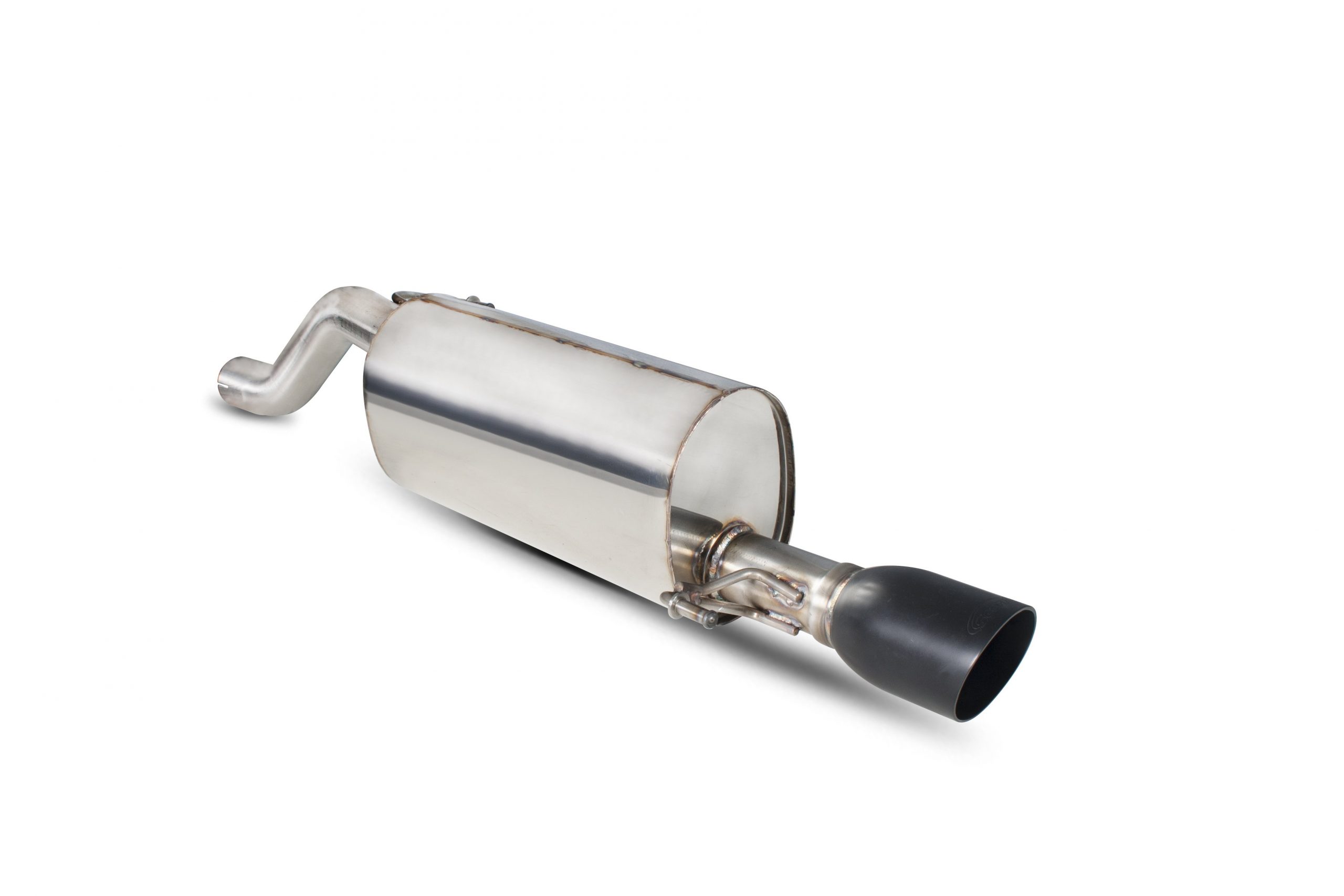 Scorpion Exhausts Vauxhall Corsa D 1.4 Turbo Black Edition 2012 2015 Rear silencer – Daytona Ceramic Tips
