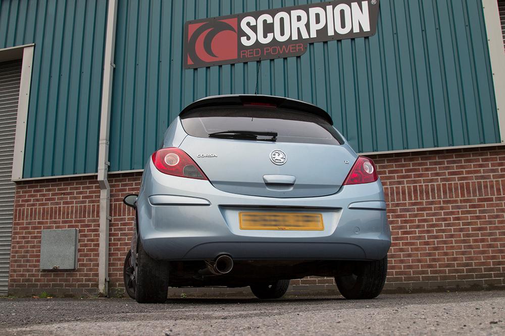 Scorpion Exhausts Vauxhall Corsa D 1.0/1.2/1.4 2006 2014 Rear silencer – Daytona Tips