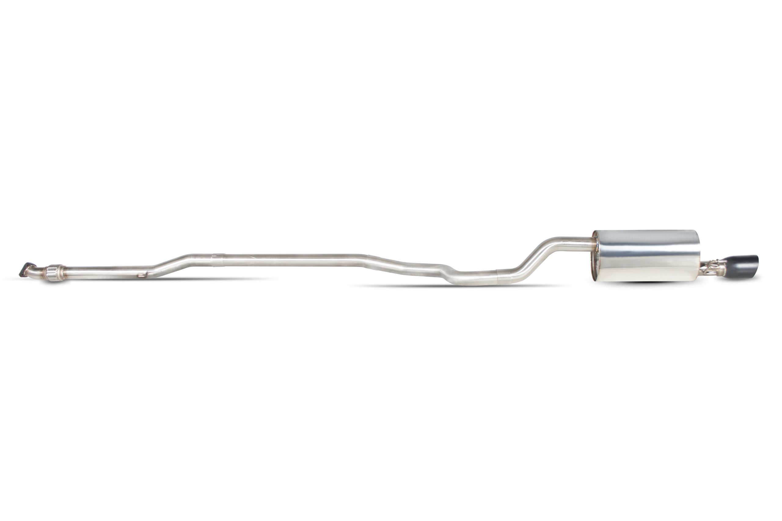 Scorpion Exhausts Vauxhall Corsa D 1.4 Turbo Black Edition 2012 2015 Non-resonated cat-back system – Daytona Ceramic Tips