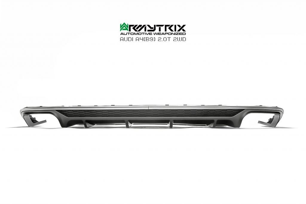 Armytrix – Stainless Steel S4 style Rear Quad diffuser (only fit to non-S-line rear bumper) for AUDI A4 B9 20 TFSI AVANT