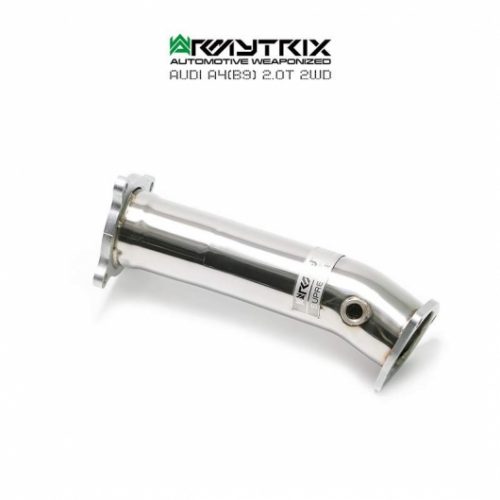 Armytrix – Stainless Steel High-flow performance de-catted down pipe with cat simulator for AUDI A4 B9 20 TFSI AVANT