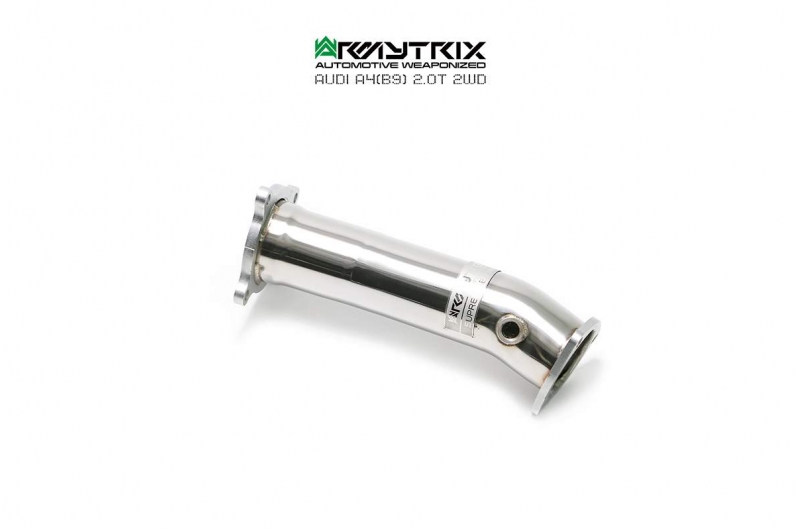 Armytrix – Stainless Steel High-flow performance de-catted down pipe with cat simulator for AUDI A5 B9 20 TFSI SPORTBACK