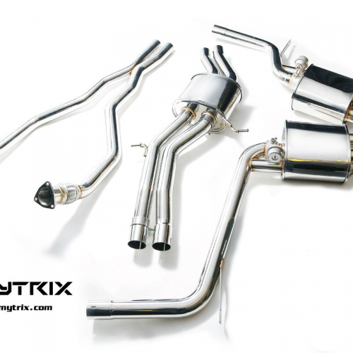 Armytrix – Stainless Steel Front Y pipe + Mid pipe with resonator + Link pipe + Valvetronic mufflers (L and R) for AUDI RS4 B8 42 FSI AVANT