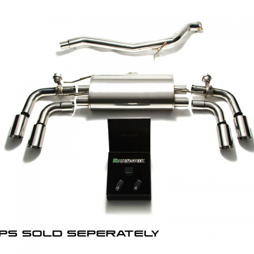 Armytrix – Stainless Steel Mid pipe + Valvetronic mufflers + Wireless remote control kit for AUDI TT 8J 18 TFSI COUPE