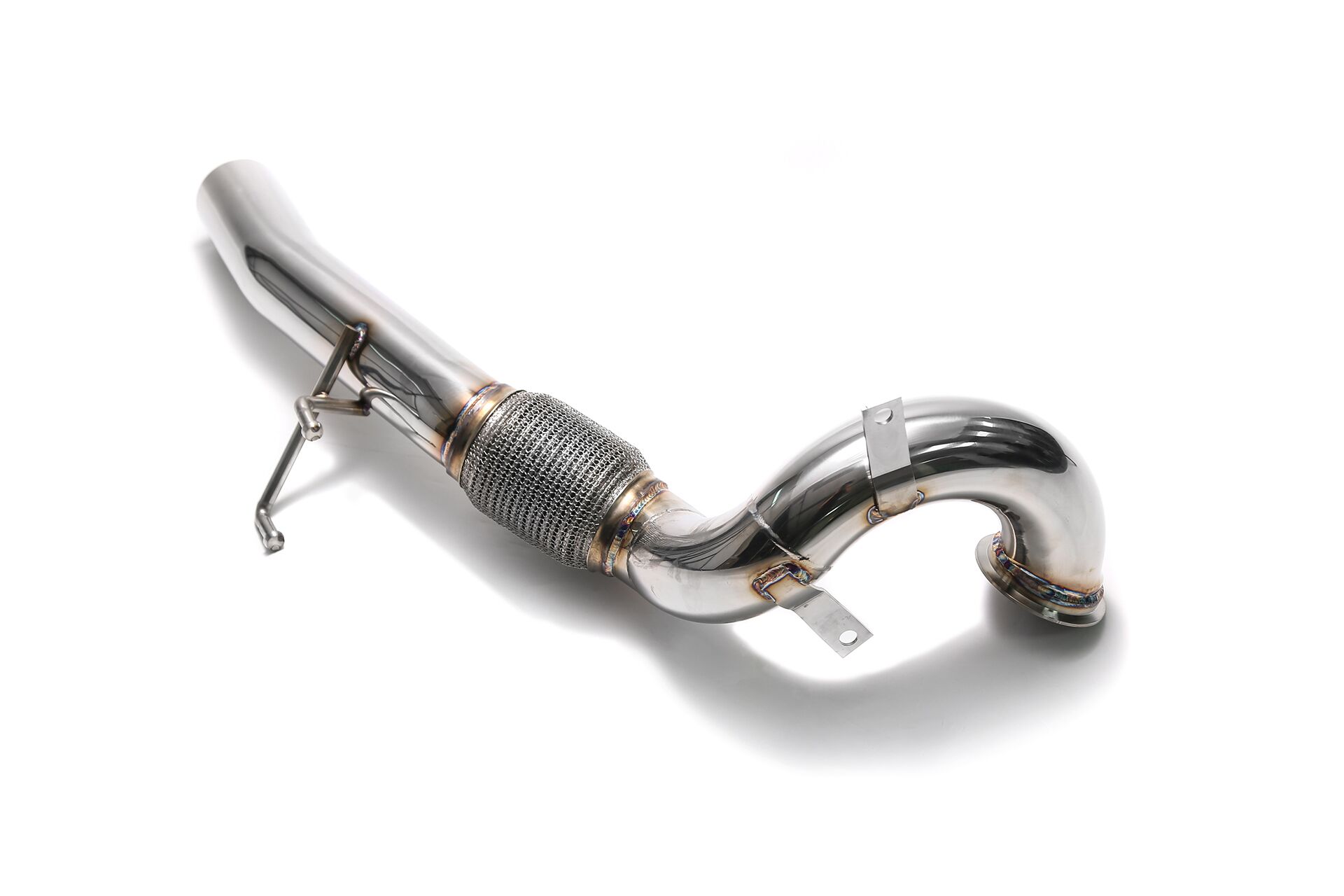 Armytrix – Stainless Steel Ceramic Coated High-flow performance de-catted down pipe + Secondary down pipe with cat simulator for AUDI TTS 8S 20 TFSI ROADSTER