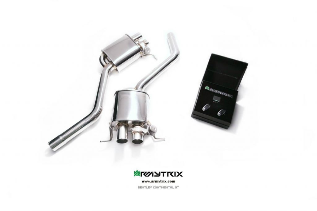 Armytrix – Stainless Steel Valvetronic muffler (L and R) + Wireless remote control kit for BENTLEY CONTINENTAL GT SPEED 3W 60L CONVERTIBLE