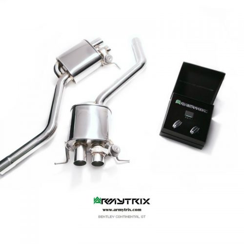 Armytrix – Stainless Steel Valvetronic muffler (L and R) + Wireless remote control kit for BENTLEY CONTINENTAL GT 3W 60L CONVERTIBLE