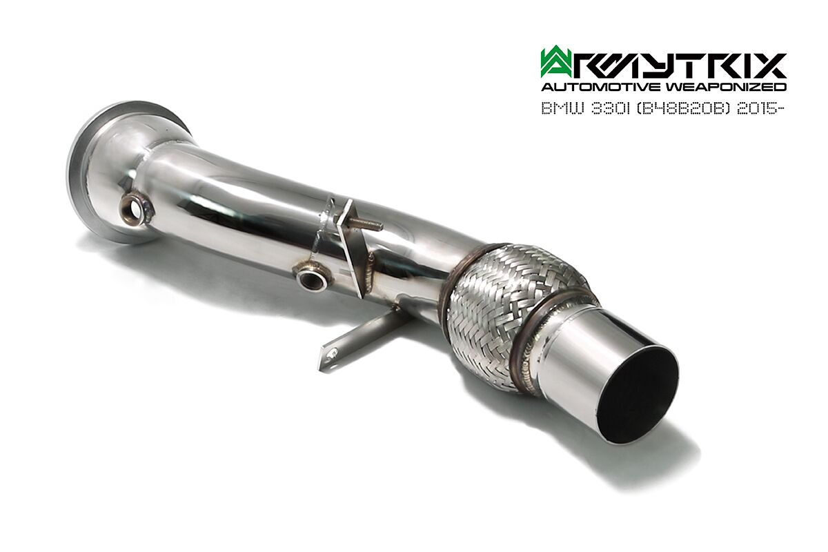 Armytrix – Stainless Steel High-flow performance decatted downpipe with cat simulator for BMW 3 SERIES F31 320I