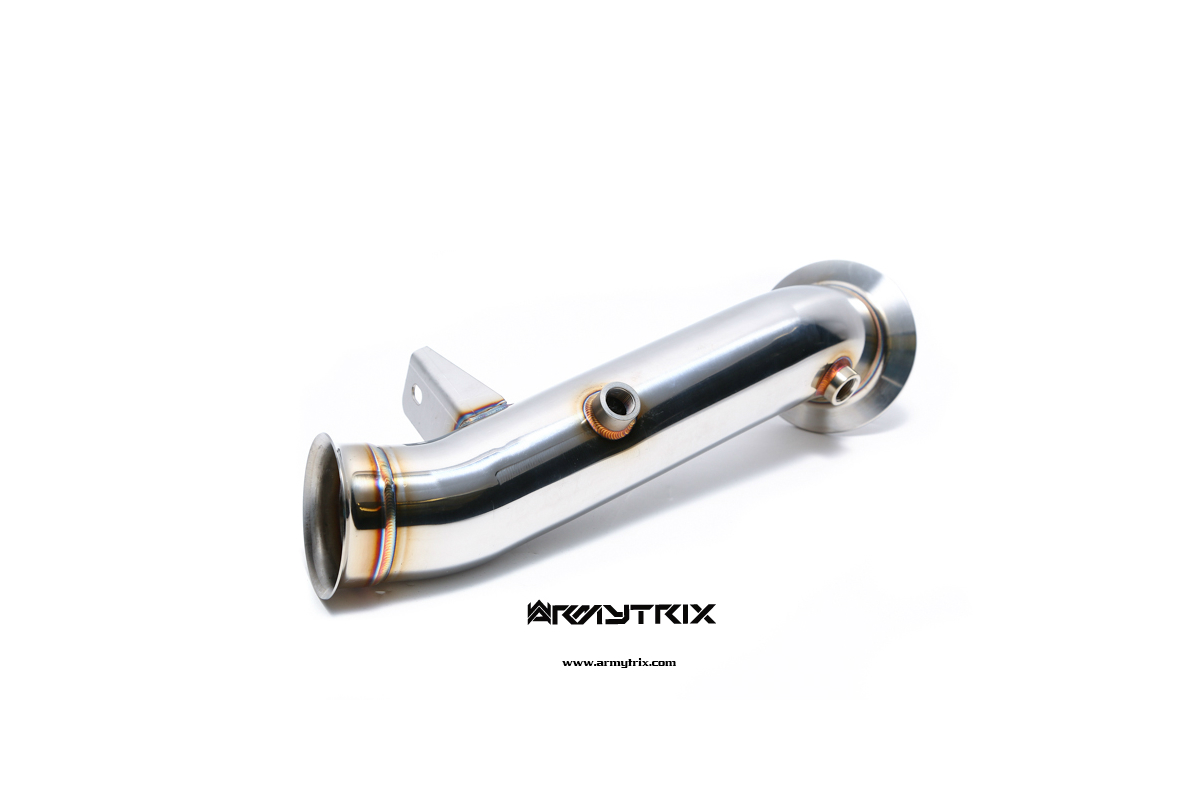 Armytrix – Stainless Steel High-flow performance decatted downpipe with cat simulator – Ver 1 (before 07/2013) for BMW 4 SERIES F36 435I