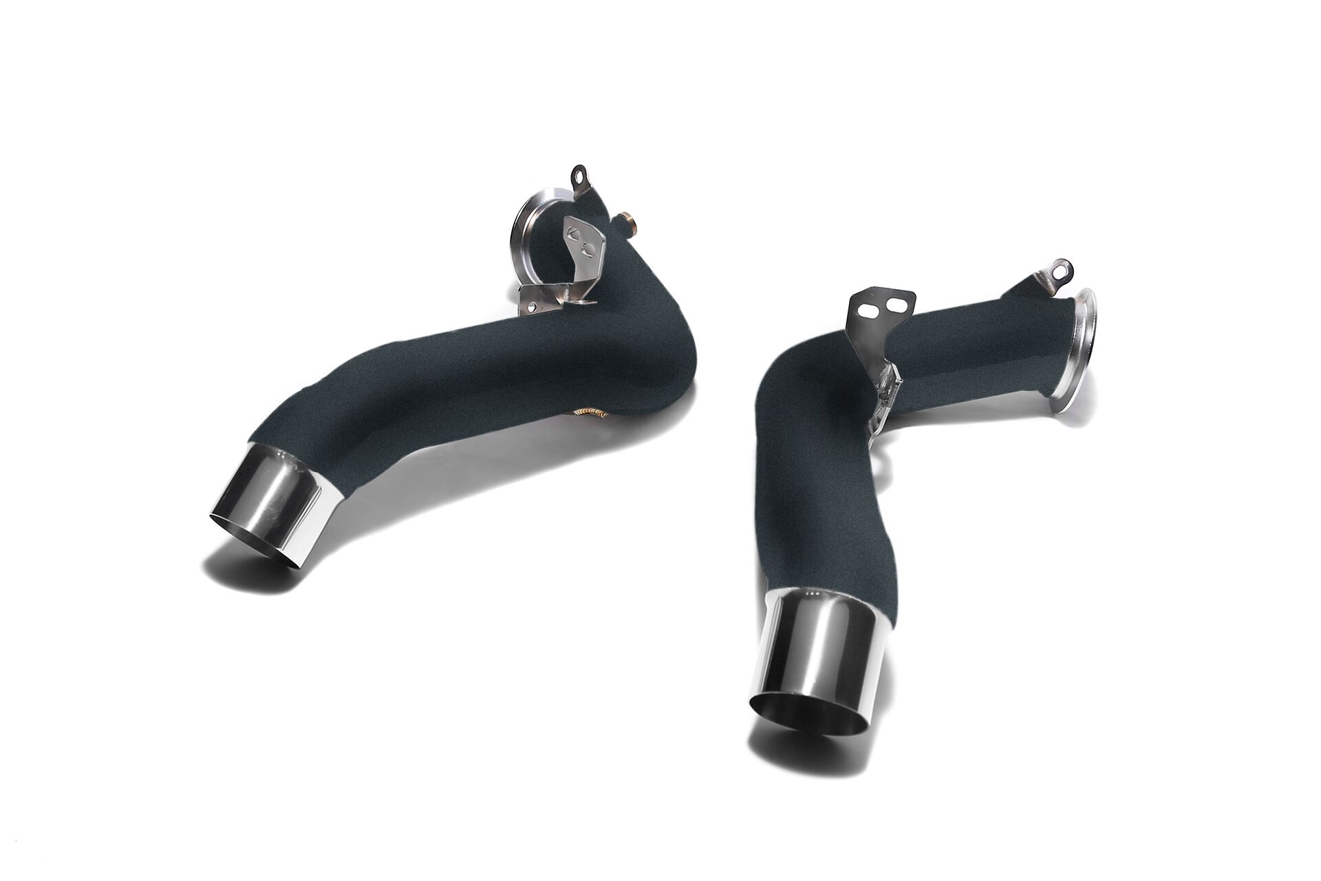 Armytrix – Stainless Steel Ceramic Coated High-flow performance decatted downpipe with cat simulator (L+R) for BMW 5 SERIES F10 M5