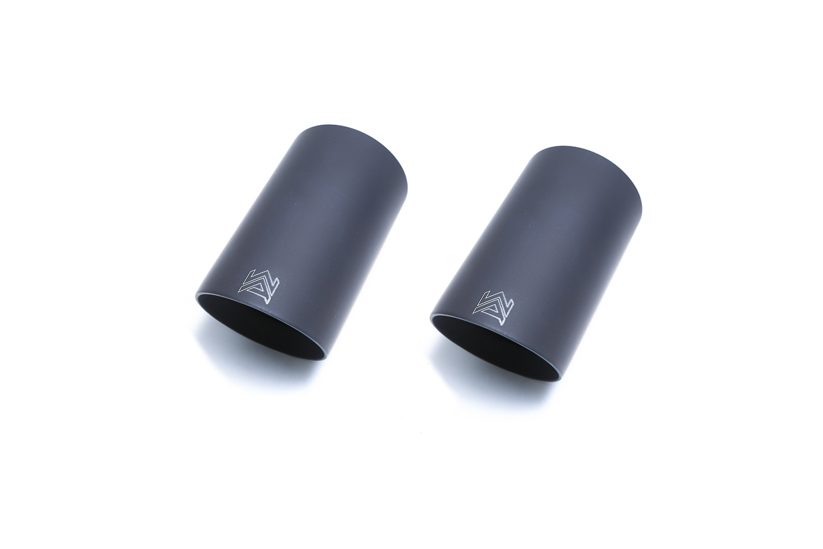 Armytrix – Stainless Steel Dual matte black tips (2x89mm) for BMW 3 SERIES F34 320I
