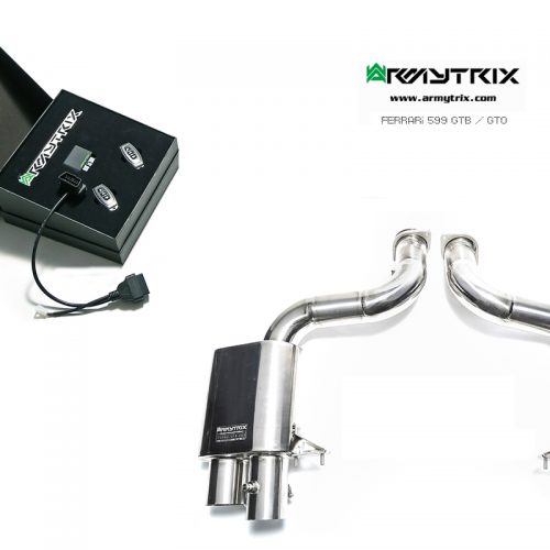 Armytrix – Titanium Valvetronic Muffler (L and R) + Wireless Remote Control Kit for FERRARI 599 GTO 60L