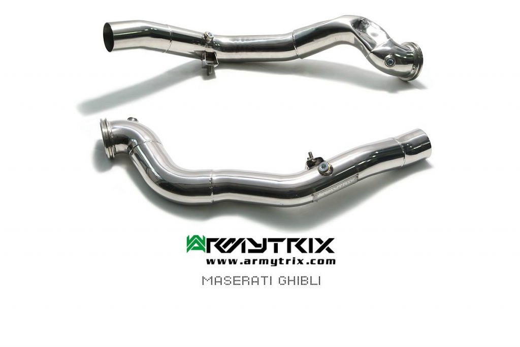 Armytrix – Stainless Steel Sport Cat-pipe with 200 CPSI Catalytic Converter for MASERATI GHIBLI M157 30L SQ4