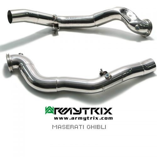 Armytrix – Stainless Steel Ceramic Coated Sport Cat-pipe with 200 CPSI Catalytic Converter for MASERATI GHIBLI M157 30L S