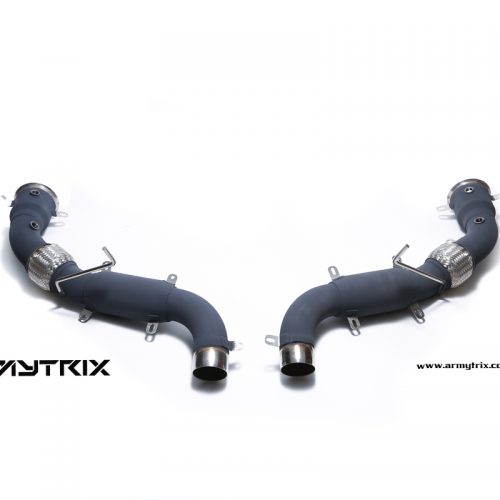 Armytrix – Stainless Steel Ceramic Coated High-Flow Performance Decatted Pipe with Cat-simulator (L+R) for MCLAREN 570S 570S 38L