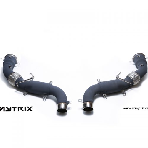 Armytrix – Stainless Steel Ceramic Coated High-Flow Performance Decatted Pipe with Cat-simulator (L+R) for MCLAREN 600LT 600LT 38L