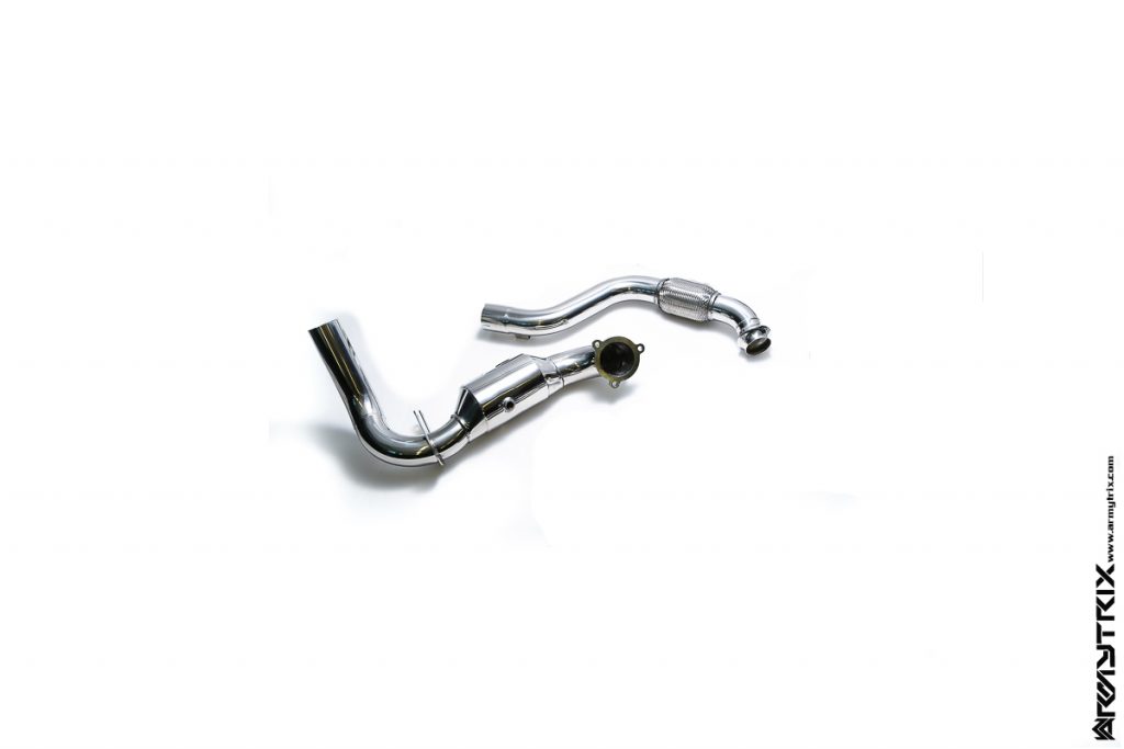 Armytrix – Stainless Steel Sport Cat pipe with 200 cpsi catalytic converters + link pipe for MERCEDES-BENZ A-CLASS W176 A250