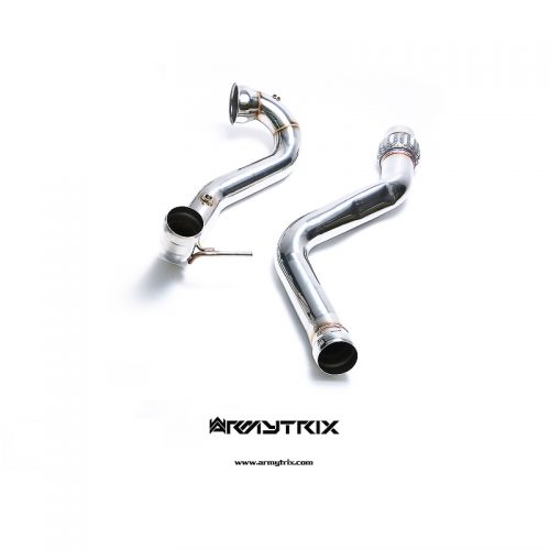 Armytrix – Stainless Steel Sport Cat pipe with 200 cpsi catalytic converters + link pipe for MERCEDES-BENZ A-CLASS W176 A45 AMG