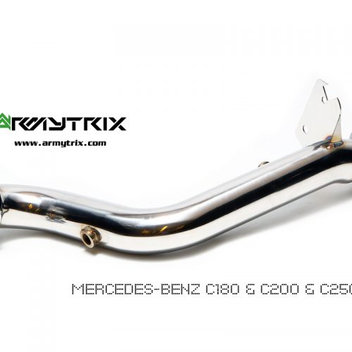 Armytrix – Stainless Steel High-flow Performance Decatted Pipe with Cat-simulator (Left Hand Drive) for MERCEDES-BENZ C-CLASS W204 C180