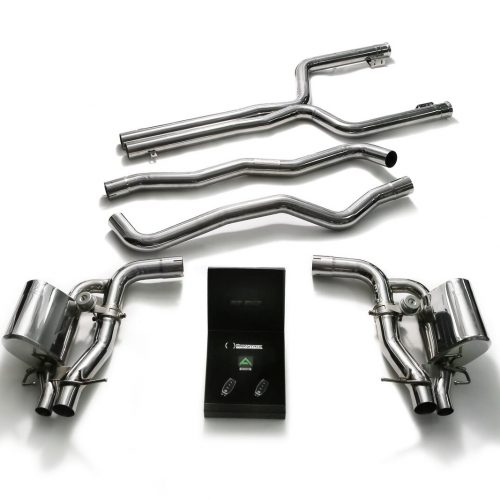 Armytrix – Stainless Steel Front-pipe + Mid-pipe (L and R)+ Valvetronic Muffler (L and R) + Wireless Remote Control Kit for MERCEDES-BENZ C-CLASS S205 C63 AMG