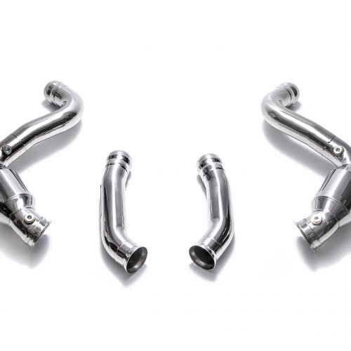 Armytrix – Stainless Steel Sport Cat-pipe with 200 CPSI Catalytic Converter (L+R) + Secondary downpipe (L+R) for MERCEDES-BENZ C-CLASS S205 C63 AMG