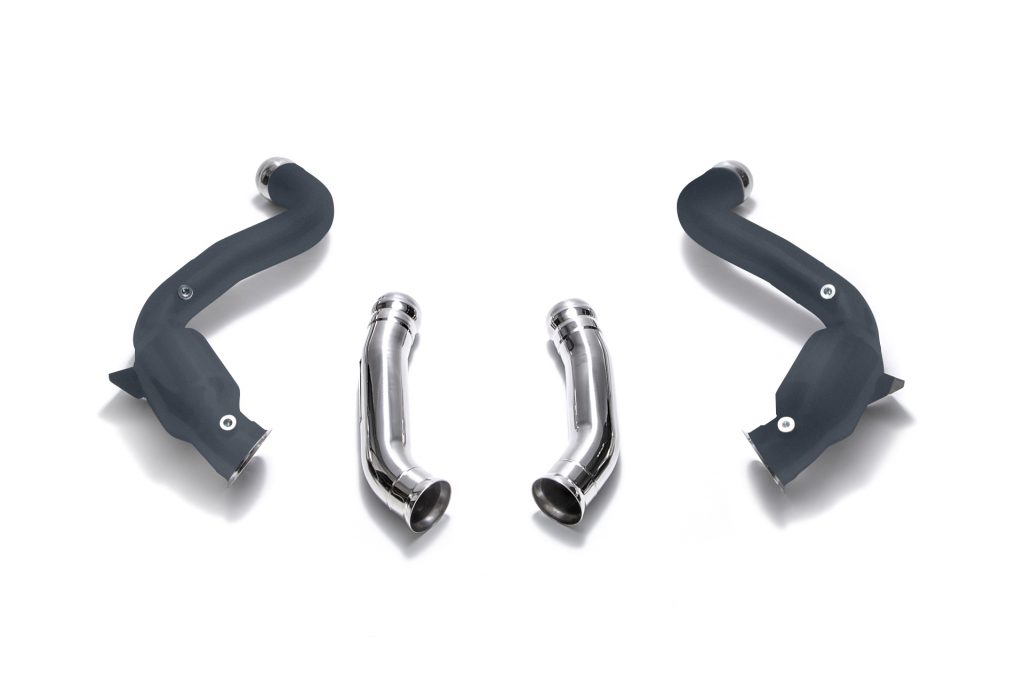 Armytrix – Stainless Steel Ceramic Coated Sport Cat-pipe with 200 CPSI Catalytic Converter (L+R) + Secondary downpipe (L+R) for MERCEDES-BENZ C-CLASS C205 C63 AMG